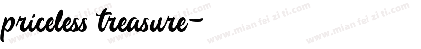 priceless treasure字体转换